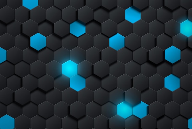 Futuristic honeycomb background