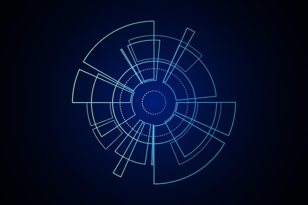 Futuristic HUD Circular Interface