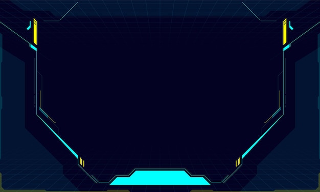 Futuristic hud interface screen design