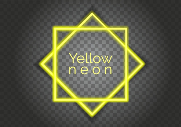 Telaio giallo chiaro hud futuristico sfondo tecnologico cornici gialle in vetro chiaro hud png