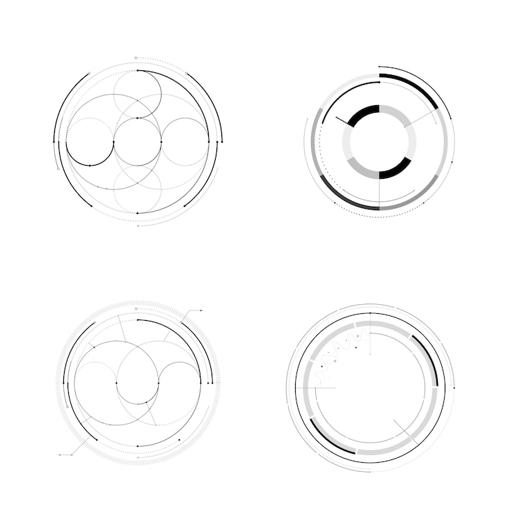 Vector futuristic huds