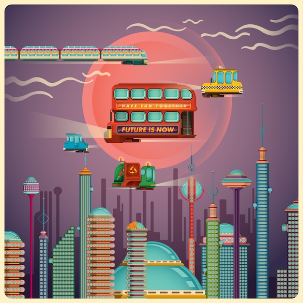 Vector futuristic illustration