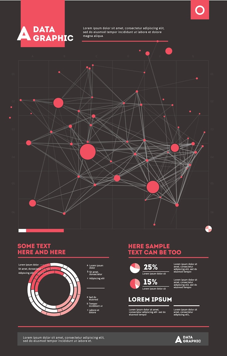 Vector futuristic infographic. information aesthetic . complex data threads graphic visualization. abstract data graph. 