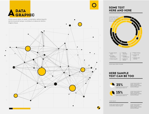 Infografica futuristica. estetica dell'informazione. visualizzazione grafica di thread di dati complessi. grafico dati astratto.