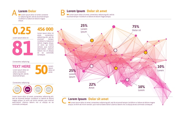 Futuristic infographic. information aesthetic . complex data threads graphic visualization. abstract data graph.