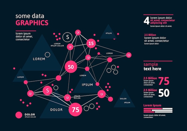 Futuristic infographic Information aesthetic design Complex data threads graphic visualization
