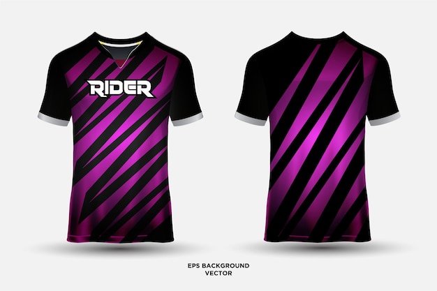 Futuristic jersey design suitable for sports racing soccer gaming and esports vector