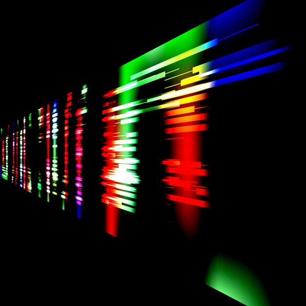 ベクトル 未来的なレーザーネットワーク光の抽象的な技術の背景