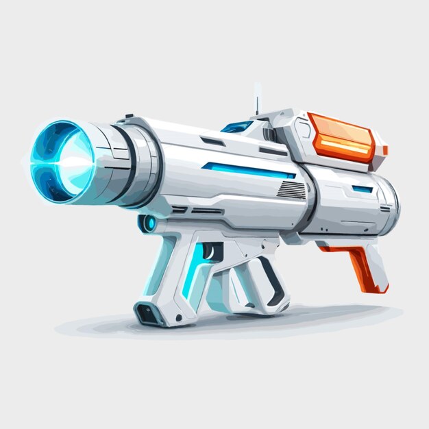 Vector futuristic laser vector on a white background