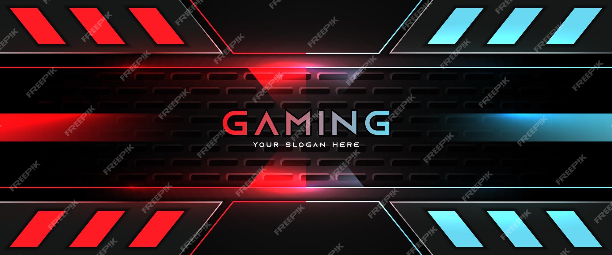 Red Gaming Channel  Banner Template