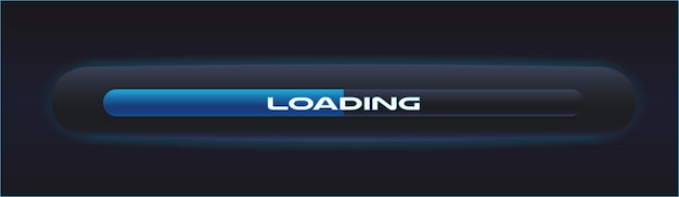 Vector futuristic loading bar vector