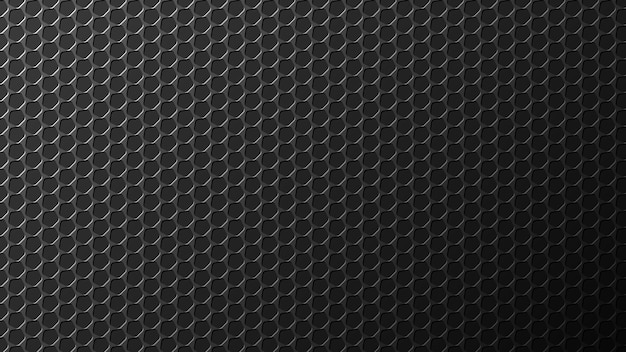 Futuristic metal background. Monochrome vector. Dark texture background. Metal perforated