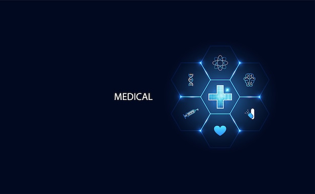 Футуристическая современная наука позитивное здоровье для медицины