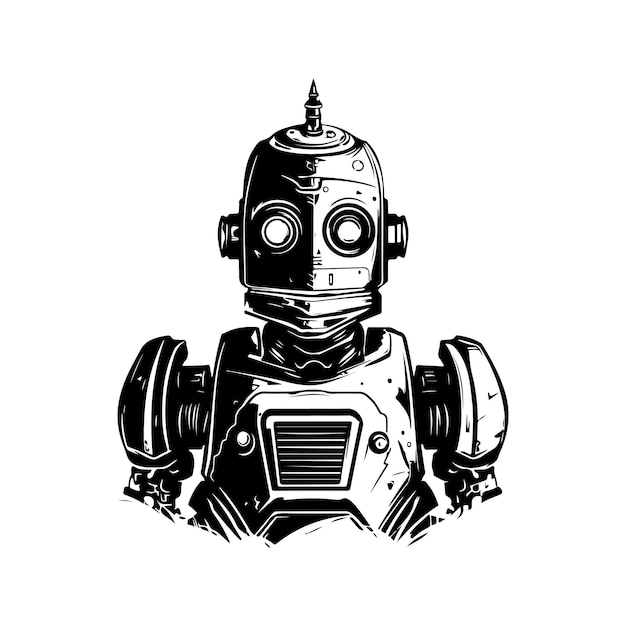 vintage robot art