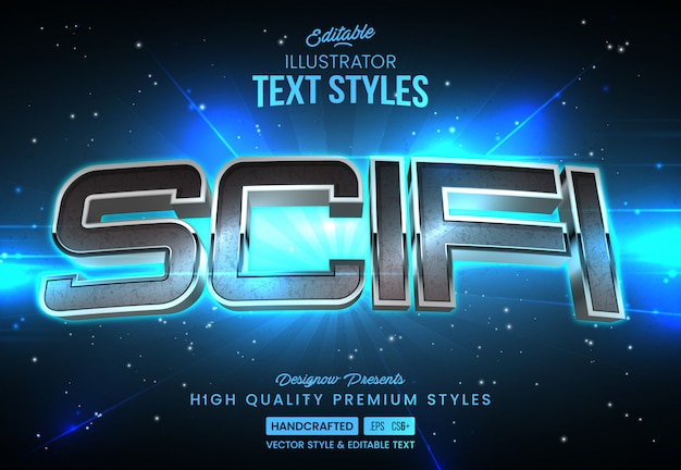 Futuristic Sci-Fi Text Style