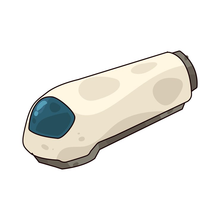 Vector futuristic spaceship
