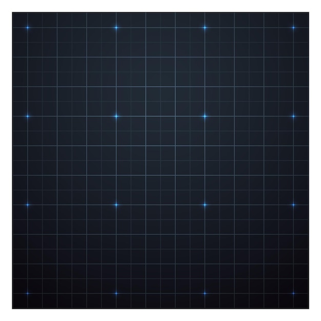 Вектор Футуристическая квадратная сетка цифровой экран с рисунком линии векторная иллюстрация