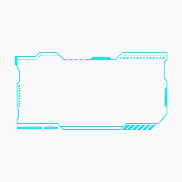 Vector futuristic tech frame