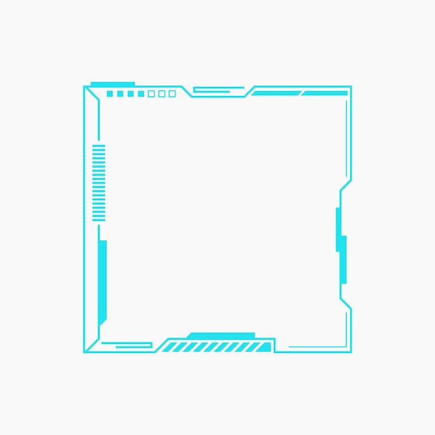 Futuristic tech frame