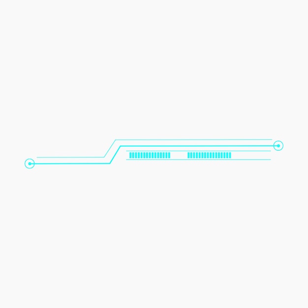 Futuristic Tech Line Element