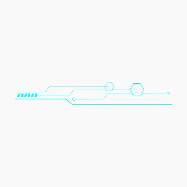 Futuristic Tech Line Element