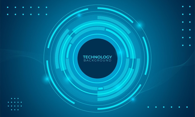 Vector futuristic technology background design concept digital background