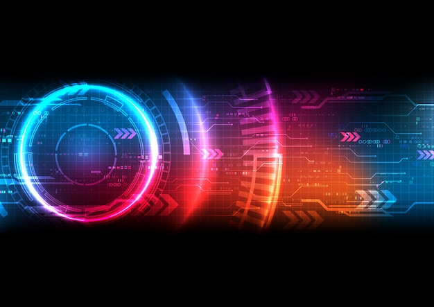 Futuristic Technology Background Vector