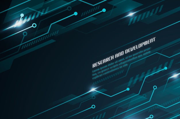 futuristic technology background with circuits
