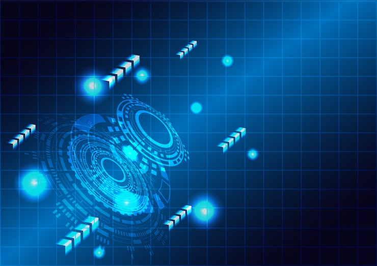 Vector futuristic technology concept