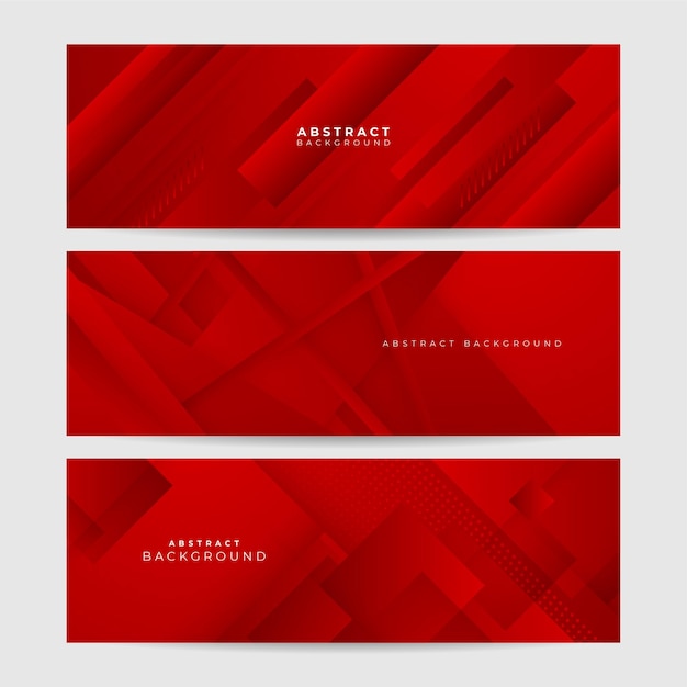 Futuristic technology digital abstract red colorful design banner Abstract red banner background with particles and wave shapes Vector abstract graphic design banner pattern background web template