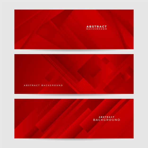 Futuristic technology digital abstract red colorful design banner Abstract red banner background with particles and wave shapes Vector abstract graphic design banner pattern background web template