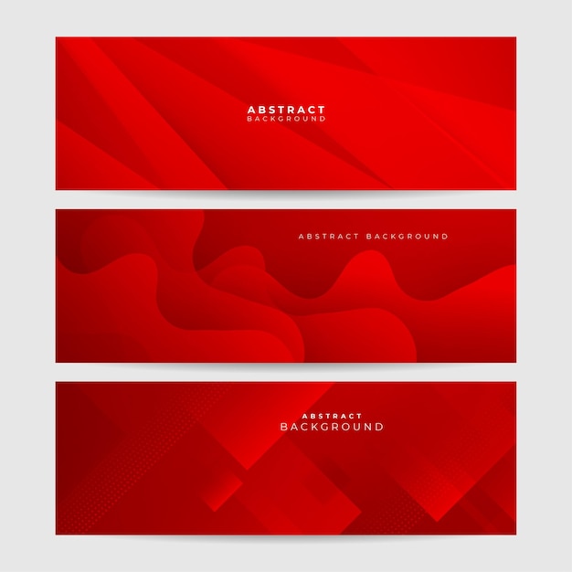 Futuristic technology digital abstract red colorful design banner Abstract red banner background with particles and wave shapes Vector abstract graphic design banner pattern background web template