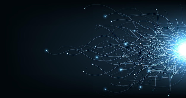 futuristic technology lines background