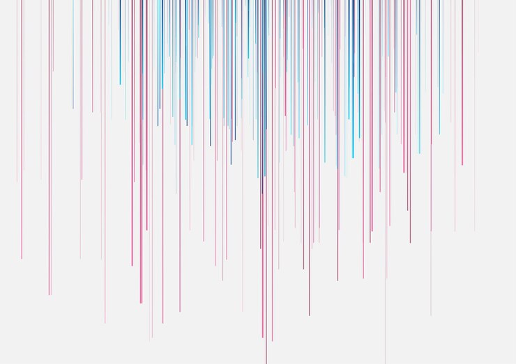 Vector futuristic technology modern graphic design with blue and purple lines abstract geometric background vector minimal illustration