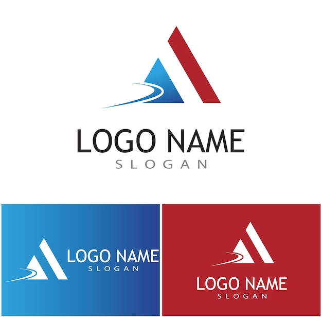 Ispirazione futuristica del design del logo della catena del triangolo