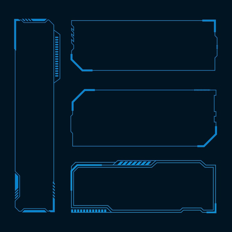 Vector futuristic user interface illustration