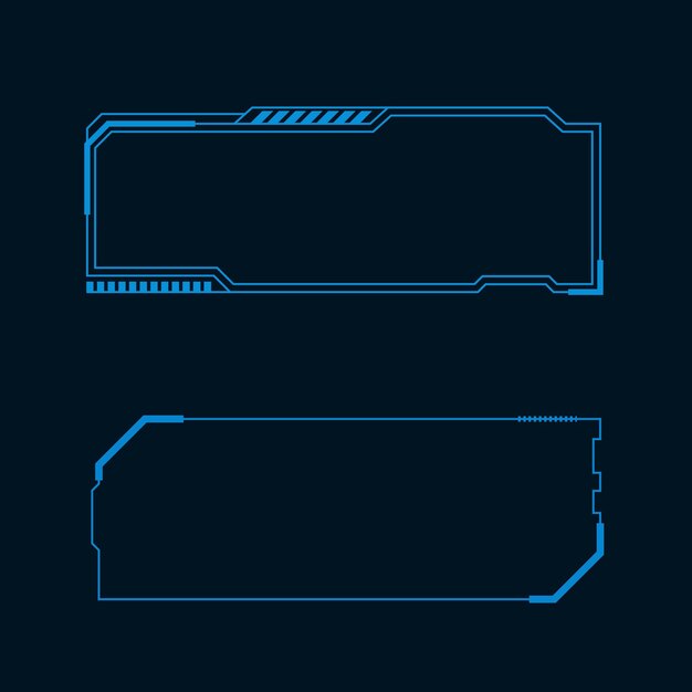 Illustrazione futuristica dell'interfaccia utente