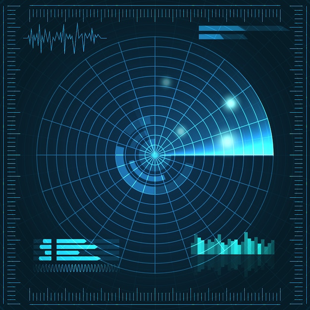 Vector futuristic user interface.