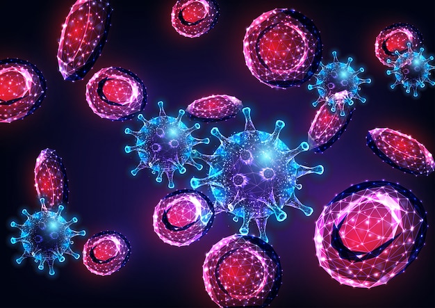 グロー低ポリインフルエンザウイルス細胞と血流中の赤血球による未来のウイルス感染