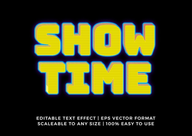 Futuristic Yellow 3D Graphic Title Text Effect