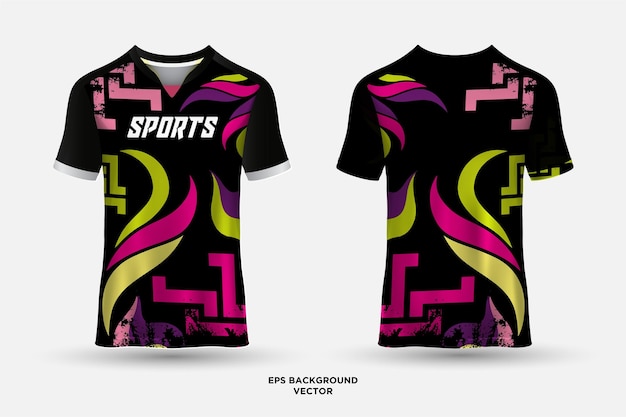 Futuristisch en fantastisch design jersey geschikt voor racen, voetbal, gamen, sporten en fietsen