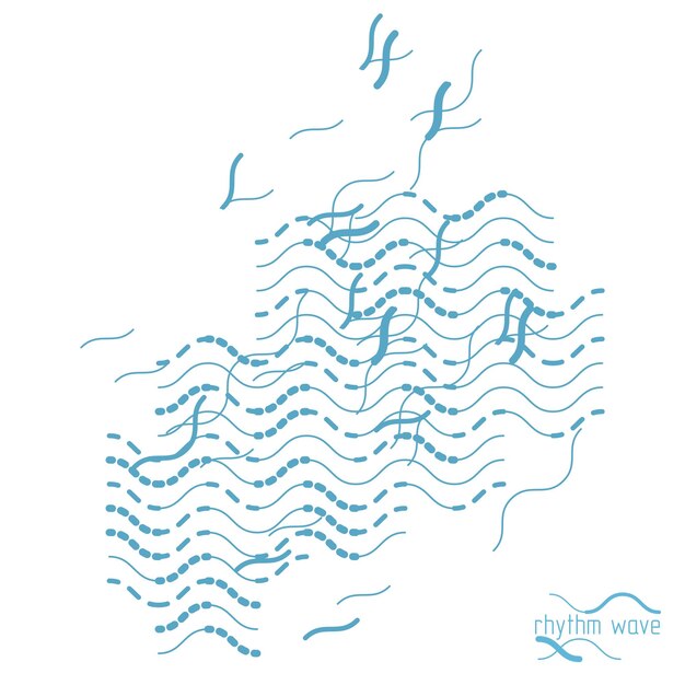 Futuristische abstracte vector technische achtergrond. Abstracte golvende lijnen patroon, kunst grafische illustratie.