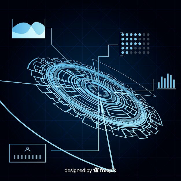 Vector futuristische hud achtergrond