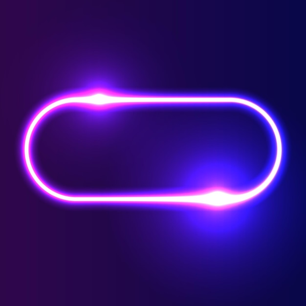 Futuristische Neon framerand Paarse neon gloeiende achtergrond