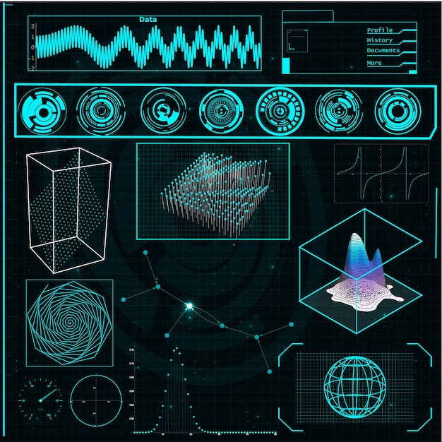 Futuristische radarinterface
