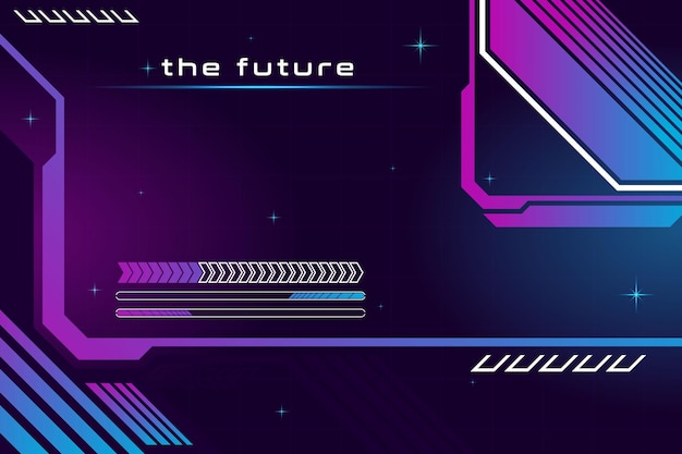 futuristische sci-fi metaverse achtergrond