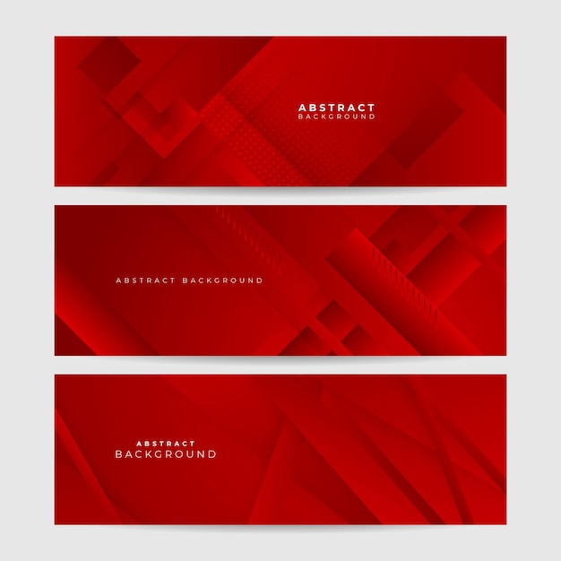 Futuristische technologie digitale abstracte rode kleurrijke ontwerpbanner Abstracte rode bannerachtergrond met deeltjes en golfvormen Vector abstract grafisch ontwerp banner patroon achtergrond websjabloon