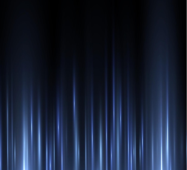 Futuristische verticale neon blauwe lijn streams Abstract gloeiend licht Snelheid beweging achtergrond Vector