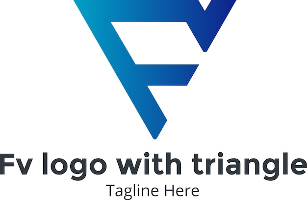 Vettore fv logowith triangolo