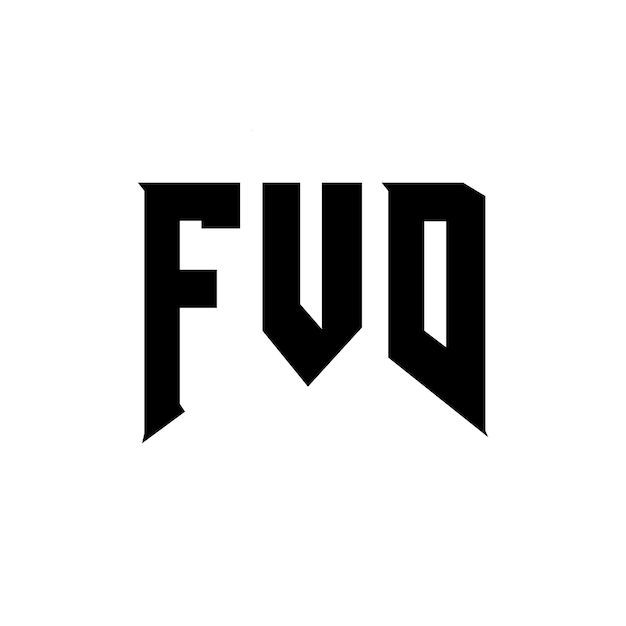 FVD letter logo ontwerp voor technologiebedrijf FVD logo ontwerp zwarte en witte kleurencombinatie FVD logo FVD vector FVD ontwerp FVD icoon FVD alfabet FVD typografie logo ontwerp